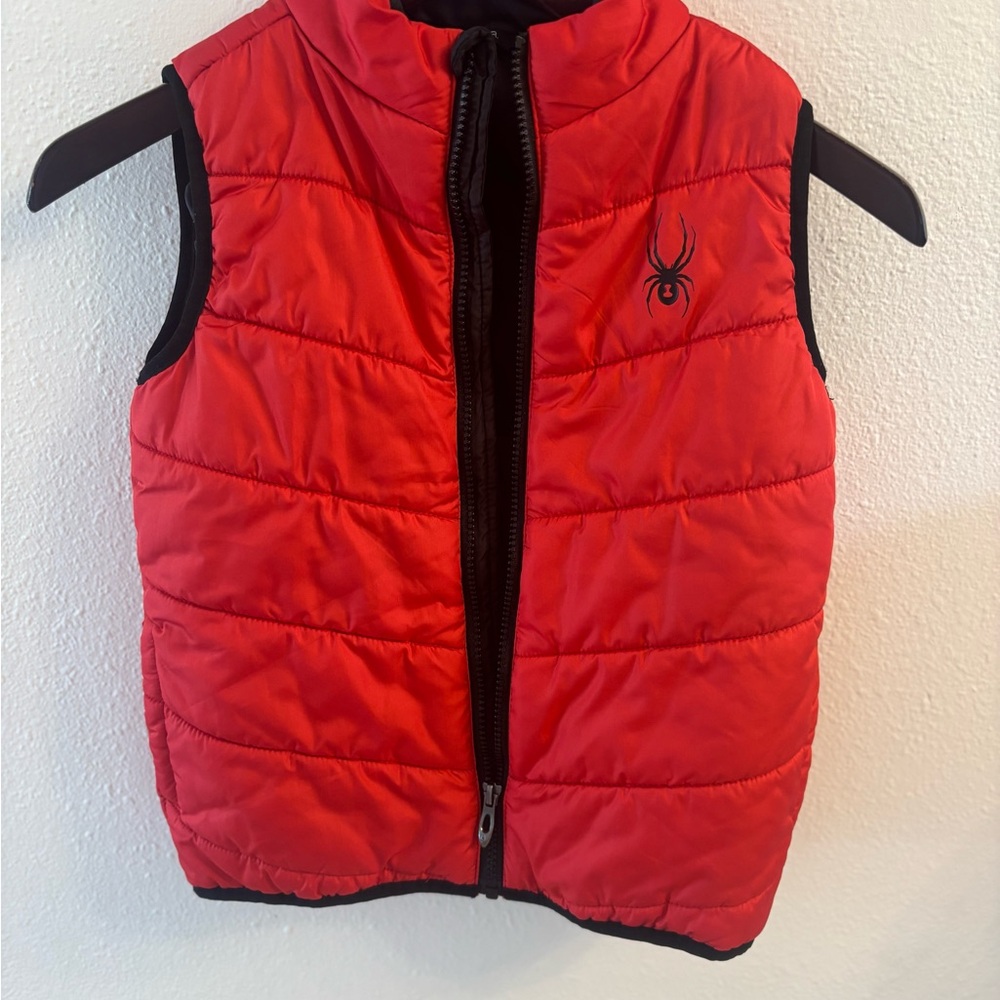 Spyder Kids Bright Red Quilted Vest
